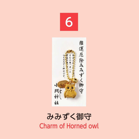 (6) Charm of Horned Owl みみずく御守