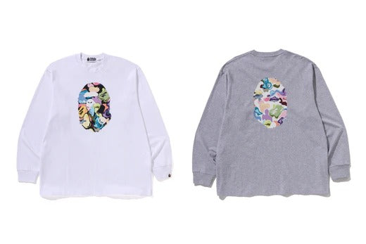 ART CAMO APE HEAD RELAXED FIT LS TEE