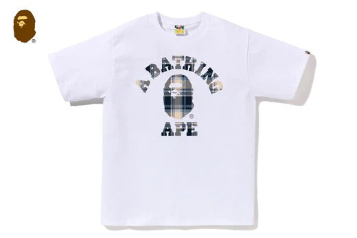 BAPE CHECK COLLEGE TEE