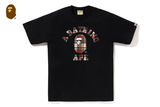 BAPE CHECK COLLEGE TEE
