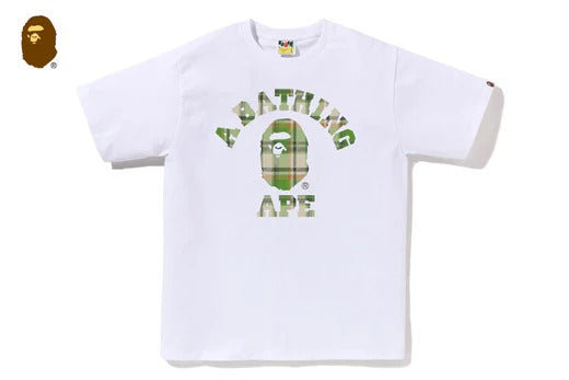 BAPE CHECK COLLEGE TEE