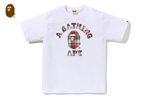 BAPE CHECK COLLEGE TEE