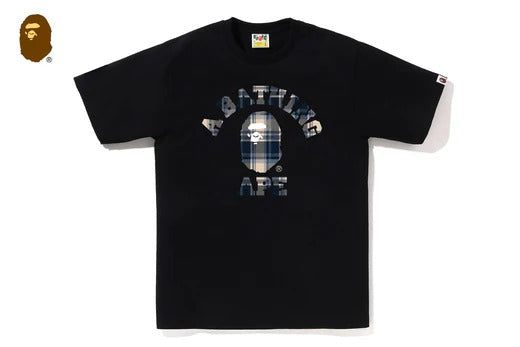 BAPE CHECK COLLEGE TEE