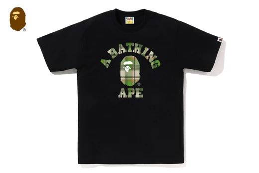 BAPE CHECK COLLEGE TEE