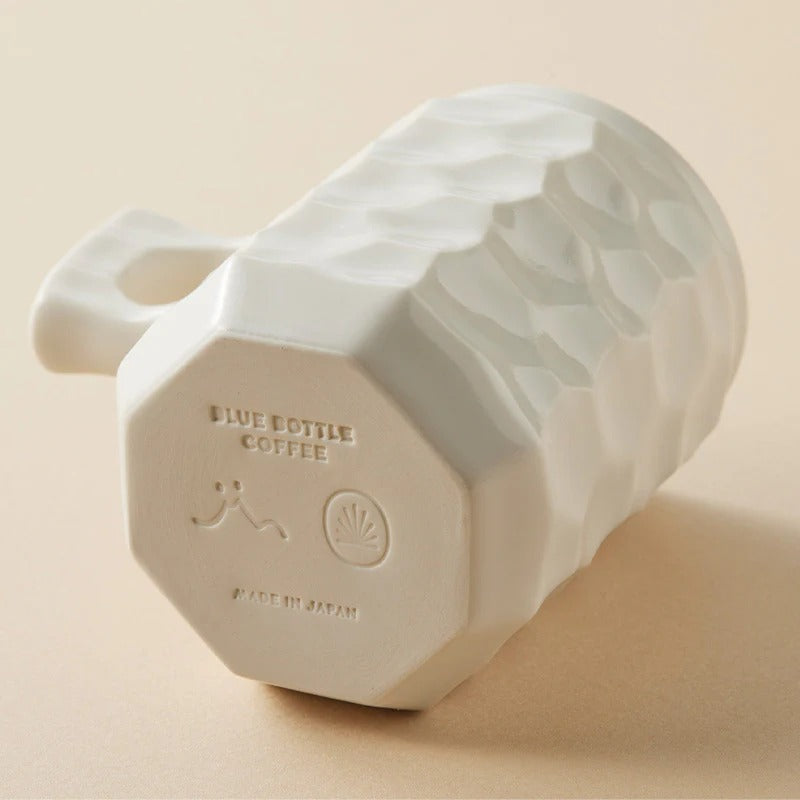 Ceramic Gin Cup With Coffee Glaze (Matte White)