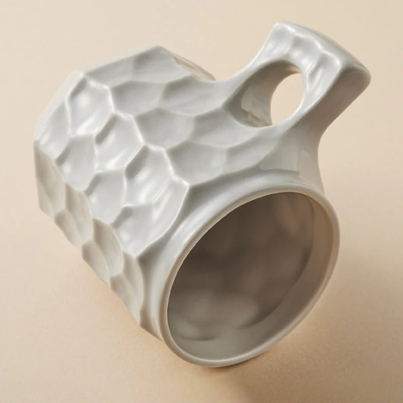 Ceramic Gin Cup With Coffee Glaze (Gray)
