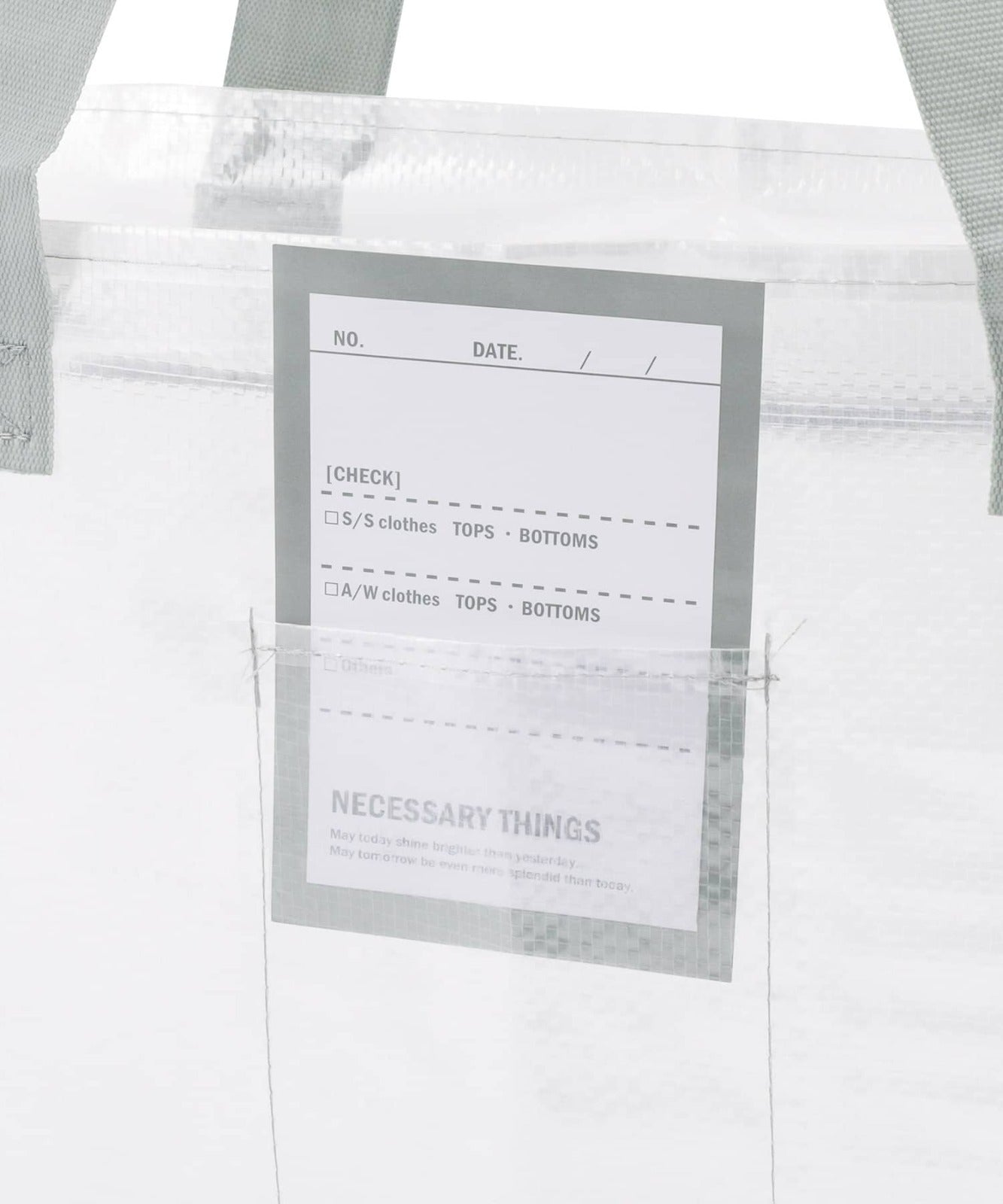 Clear Box Bag: L / Clear Storage Series