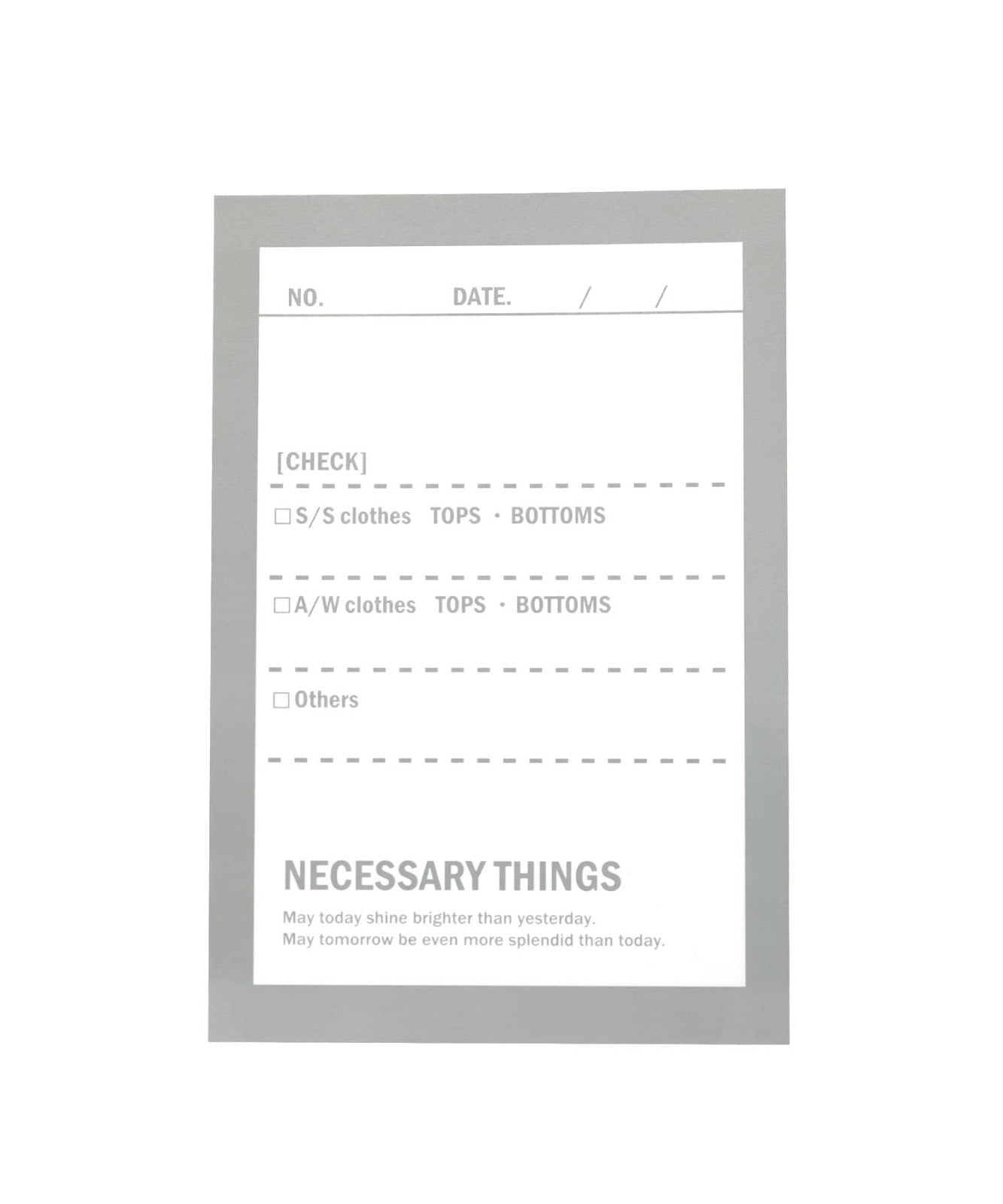 Clear Box Bag: L / Clear Storage Series