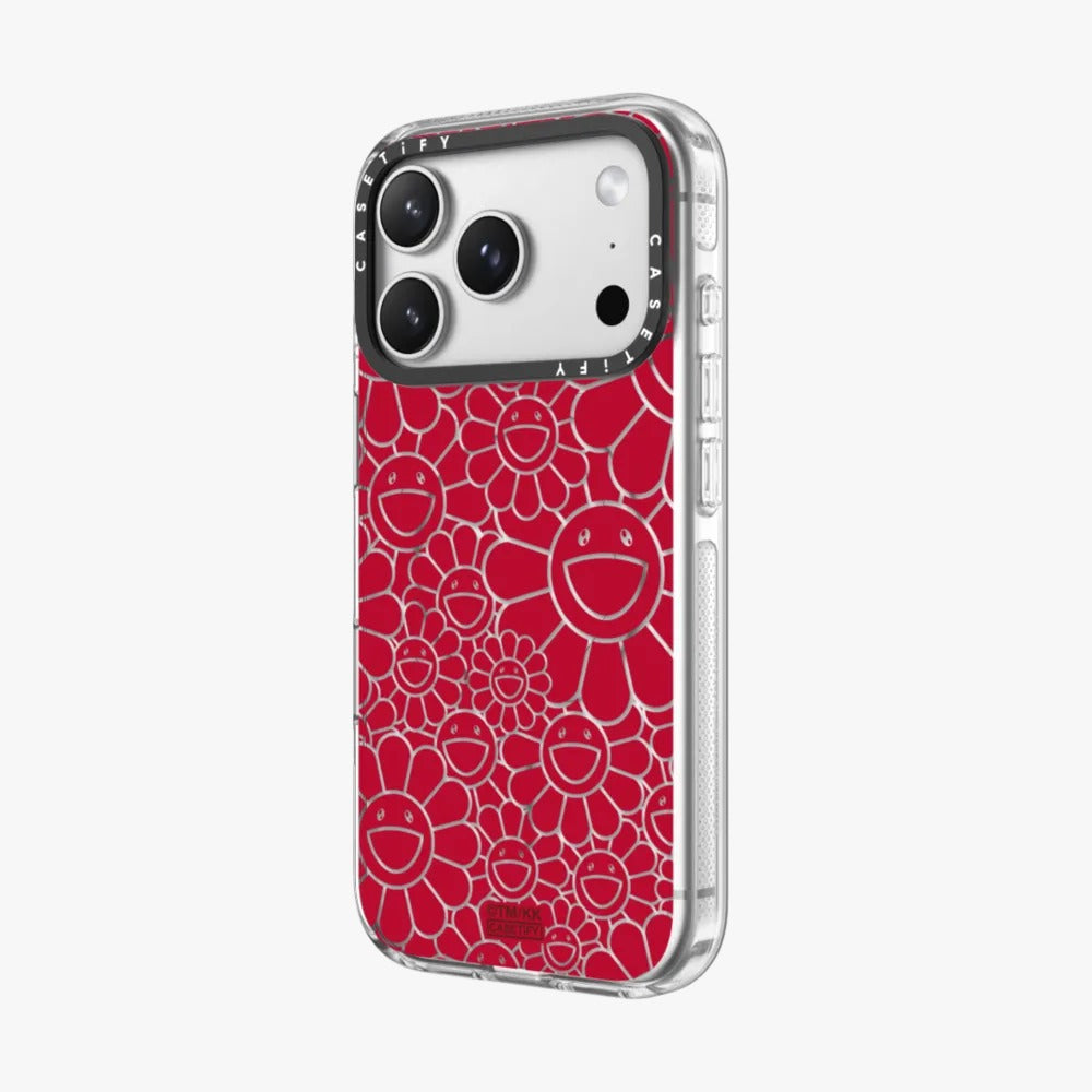 MULTI-FLOWERS (RED) PHONE CASE
