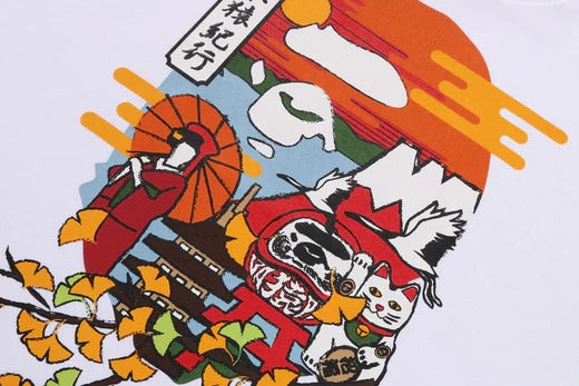 JAPAN CULTURE AUTUMN APE HEAD TEE