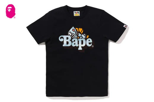 PASTEL COLOR CAMO SHARK MILO ON BAPE TEE