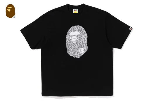 WILD LEOPARD PATTERN APE HEAD RELAXED FIT TEE